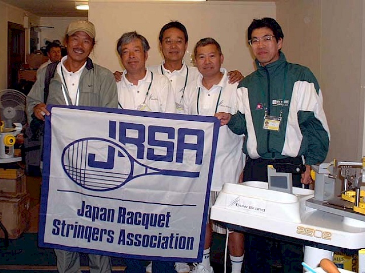 JRSA members in Wimbledon stringing team