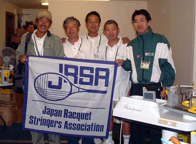 JRSA members in Wimbledon stringing team