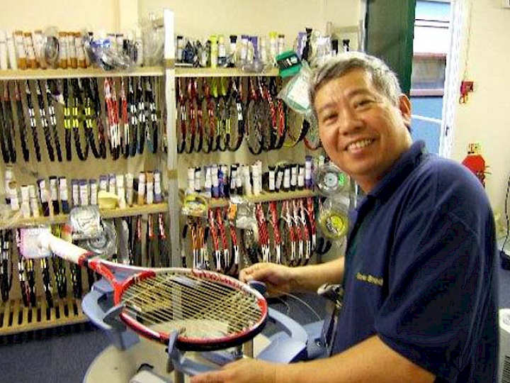 Sam at Wimbledon in 2005