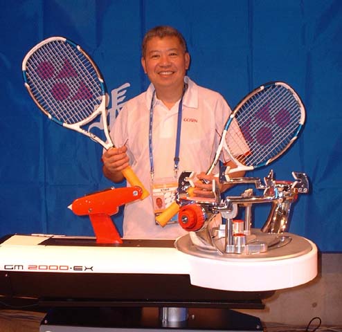 Stringing for Martina Hingis at Toray Pan Pacific Open 2007